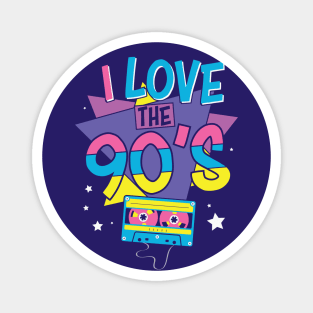 I Love the 90s // Retro 90s Nostalgia Magnet